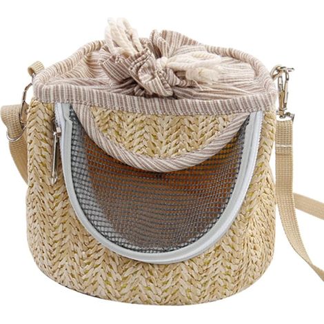 Tragetasche für Haustiere, tragbar, atmungsaktiv, für Hamster, Reisehandtasche, Wandern, warme Wintertasche mit Eichhörnchenkäfig (1/4)
