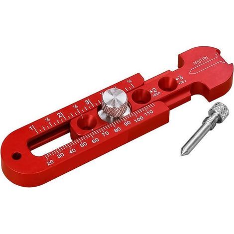 Outil de fixation de boussole de travail du bois réglable linéaire Arc double usage Scriber outil de dessin circulaire en alliage d'aluminium règle de serrage réglable pour menuiserie (1/5)