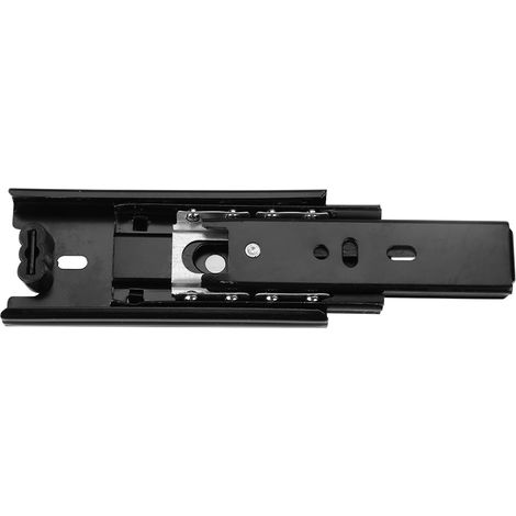 Lot de 2 mini glissières courtes pour tiroir, rails de guidage pour meubles, extension complète, quincaillerie pour placards de cuisine, 10 cm (4 pouces). (1/5)