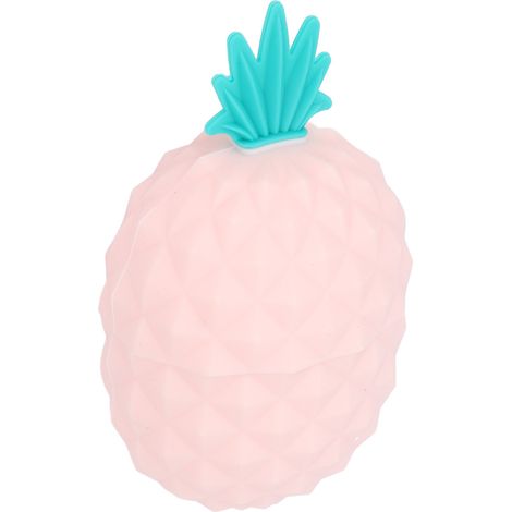 Rouleau de Glace en Silicone Réutilisable pour Massage Facial, Soin de la Peau et Détente - Design Rose Ananas (1/5)