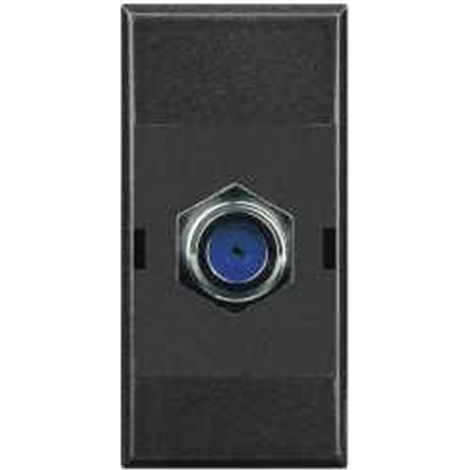 Connecteur TV standard type F anthracite Axolute HS4269F