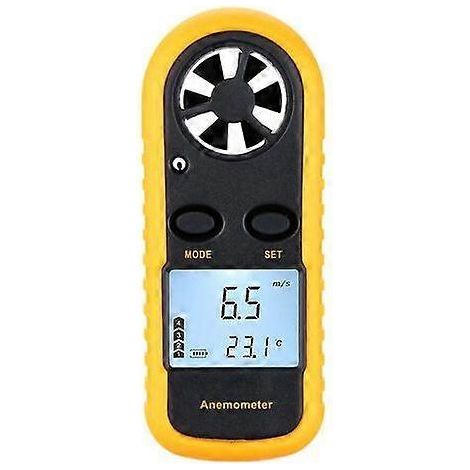 Cet anémomètre numérique mesure la vitesse du vent et la température sans avoir besoin de piles. (1/5)
