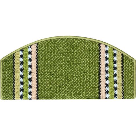 Tappeto Copri Gradini Salva Scalino Scala Adesivo Antiscivolo Vintage 100% Made in Italy - Verde (1/5)