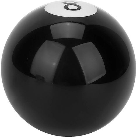 Pommeau de levier de vitesse rond universel noir à 8 boules de billard pour voitures (1/5)