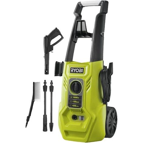 idropulitrice elettrica a freddo ryobi "ry130pwa" 130 bar 420 l/h 1600 w (1/4)