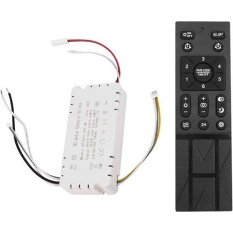 Kit Télécommande Ventilateur Plafond 6 Vitesses Gradation Lumière Compatible 110-265V (1/4)