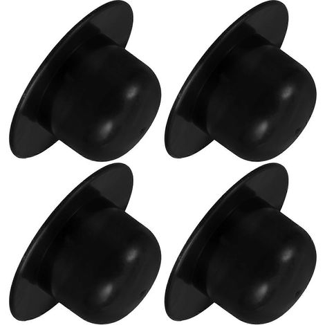 Bouchons pour filtre de piscine, paquet de 4, en plastique PVC noir, durables. (1/5)