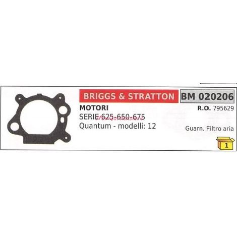 Guarnizione filtro aria B&S tagliaerba rasaerba SERIE 625 650 675 020206