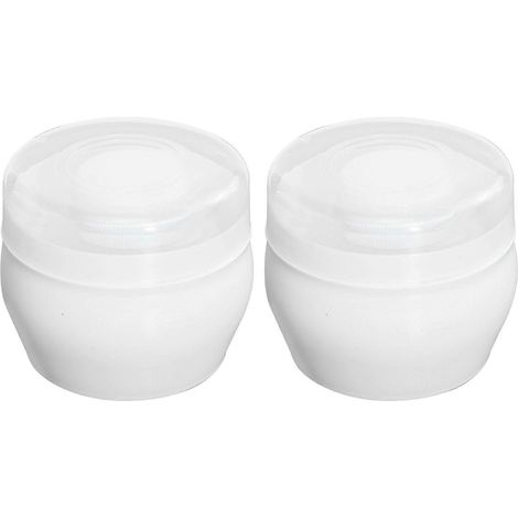 ensembles de houppette en peluche pour le bain des enfants, talc pour le corps des bébés et nourrissons-9.00X9.00X7.50CM-White