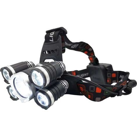 x lampada frontale a LED, lampada frontale ricaricabile (1/4)
