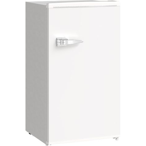 HOMCOM 85L Freestanding Under Counter Fridge with Chiller Box, White (1/5)