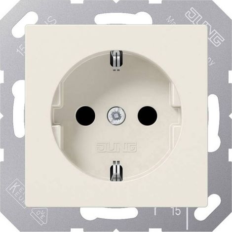 Jung 1 parte Frutto Presa di corrente Bianco crema A1520 1 pz. (1/2)