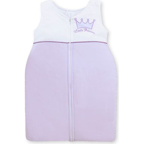 Saco de dormir de algodón Little Princess para niños de 6 a 12 meses, TOG 2.5, aislante para todo el año, color morado. (1/5)
