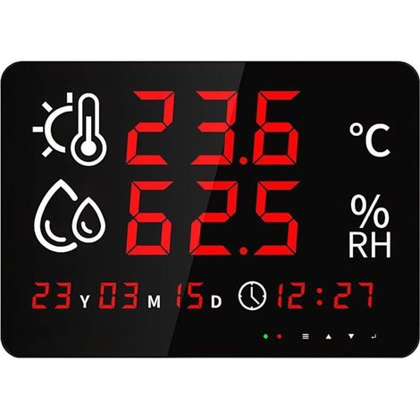 WiF Thermomètre et hygromètre avec capteur de température et d'humidité WiFi avec alarme, calibrage et enregistrement de données (-40 80 °C) Compatible avec Tuya/Smart Life (1/5)