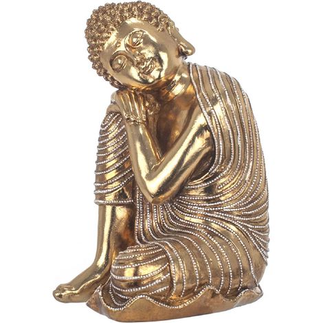 Signes Grimalt Figure de figurines de Bouddha  Fuddda est situé Golden Buda 33x19x22cm 25131