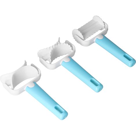 Lot de 3 coupe-pâtes,lame à pâte,emporte-pièces pour raviolis,biscuits,gâteaux et pâtisserie (1/5)