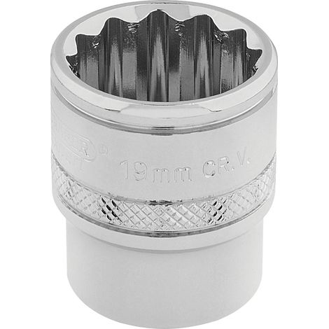 Draper 32797 Draper Expert HI-TORQ 12 Point Socket, 3/8"" Sq. Dr., 19mm (1/5)