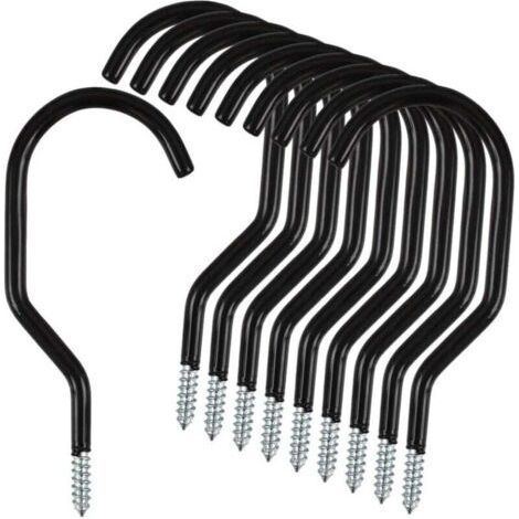 10 Pack Heavy Duty Stainless Steel Bicycle Storage Hooks (1/4)