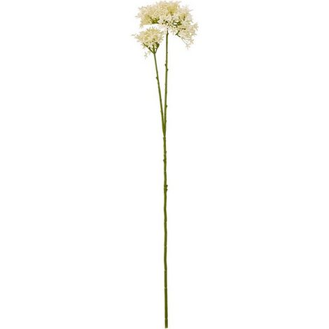 Crown Hydrangea (Single Stem Flower) - Plastic - L15 x W18 x H71 cm - Cream