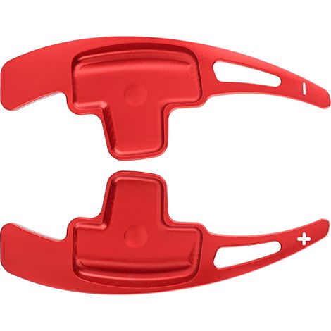Estensioni in alluminio per le palette del cambio al volante, adatte per Mercedes Benz classe ABER (rosse) (1/5)