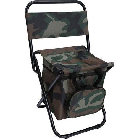 Chaise de pêche pliante compacte avec sac isotherme Assise 31 x 32 cm Chasse, camping, transport léger (1/5)