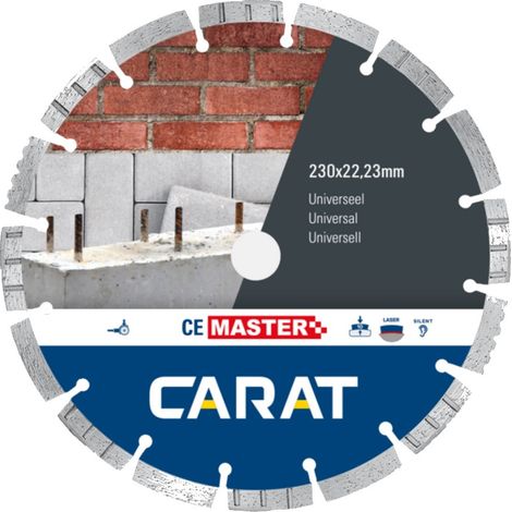 Carat Diamanttrennscheibe UNIVERSAL CE MASTER 230 mm Durchmesser CEM2303000