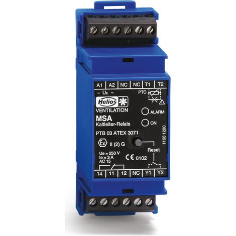 Helios MSA Motorschutz-Auslösegerät für Kaltleiter-Temperaturfühler EX II 2D[t, p], EX II 2G[e, d, px] (1/3)