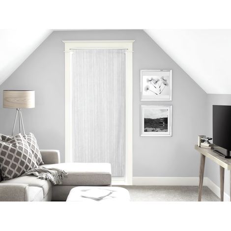 Maelis Brise Bise, Polyester, Blanc, par Soleil d'ocre - 90 x 200 cm
