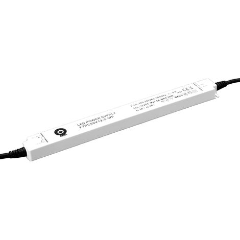 FTPC60V24-S-WP: Alimentatore 24V 2.5A per LED Slim IP66 - Alta qualità e durata