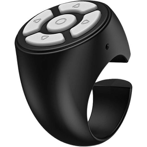 Télécommande Bluetooth pour tablettes et téléphones, contrôleur d'appareil photo noir (1/5)