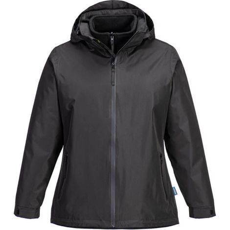 Chaqueta 3 en 1 en para mujer impermeable y cortavientos S574 M Negro