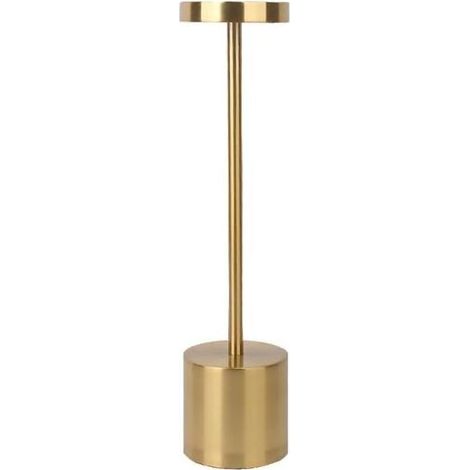 Lampe de table moderne rechargeable pour restaurant, éclairage créatif, décoration pour bar, hôtel, salle à manger, design simple,Couleur cuivre (1/5)