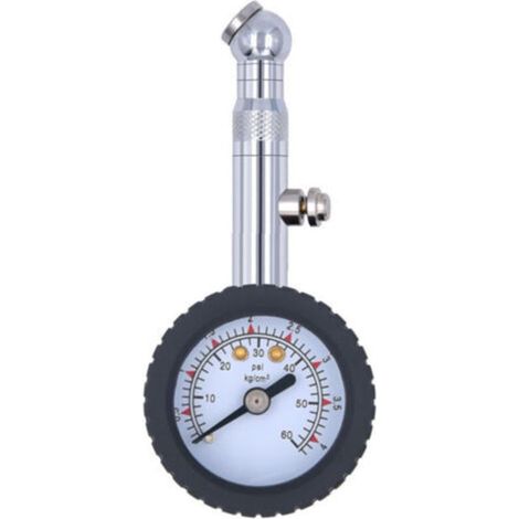 Manometre Pression Pneu, Jauge de Pression de Pneu Numérique Haute Précis 60 PSI, Portable Jauge de Pression, pour Voiture Camion SUV Moto Vélo (1/4)