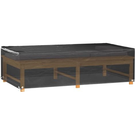 Housses salon de jardin 2pcs 8œillets 125x70x35cm rectangulaire