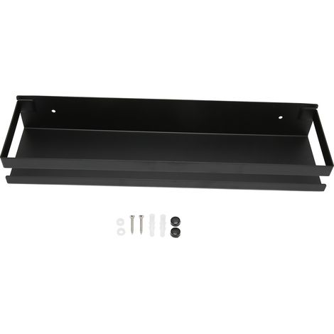 Lot en acier inoxydable noir pour salle de bain nordique, sans perçage, 40 cm (1/5)