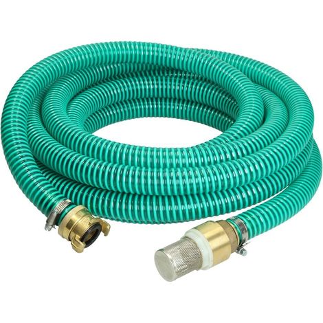 Kit flexible d’aspiration 1'' avec vanne de pied Niro et raccord rapide