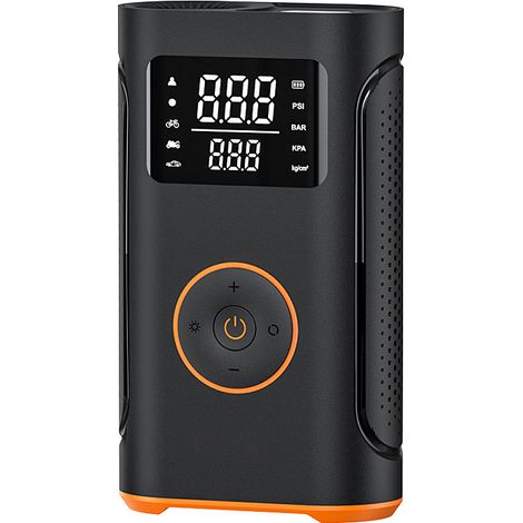 Tragbarer Luftkompressor für Reifenfüller, 160 PSI, 3-mal schnelleres Aufpumpen, elektrische Luftpumpe, automatische Abschaltung, Fahrradpumpe mit LED-Licht und digitalem Manometer für Auto, Motorrad, (1/5)