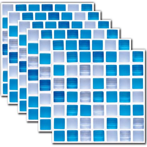 Autocollants Muraux 3D Effet Carreaux, Lot de 30, 20x20cm, PVC Auto-adhésif, pour Cuisine, Salle de Bain et Décoration Murale (1/5)