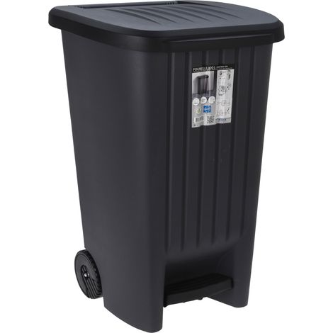 Eda Außenabfalleimer 100 Liter grau-anthrazit (1/5)