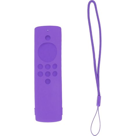 Étui de protection en silicone pour télécommande Fire TV Stick Lite violet, lavable et antichoc. (1/5)