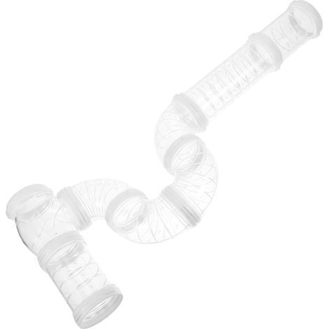 Transparentes Röhrenset für Hamster, modularer Tunnel für Käfige, Zubehör für Mäuse und Ratten (1/5)