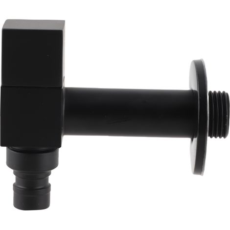 Quadratischer G1/2-Wasserhahn, einzelner Kupferhahn für Kaltwasser, Waschmaschinenarmaturen (1/5)