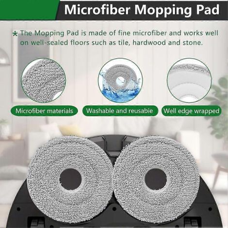 NALOOKAMIC Accessoires et pièces détachées pour iRobot Roomba Plus 405/505 : brosse latérale, serpillière et sac à poussière. (1/4)