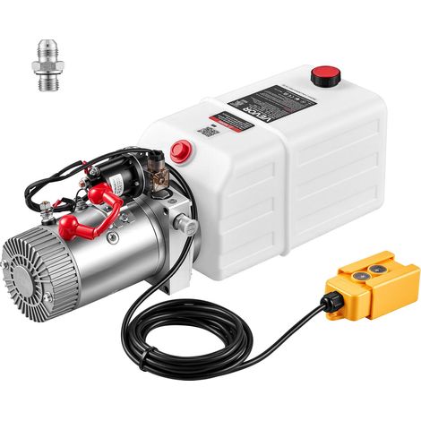 Pompe Hydraulique 7 L Groupe de Bennage pour Camion Benne Simple Effet, pour Remorque Basculante, 12 V CC, Mini Centrale Hydraulique, Pression de Décharge 22 MPa, Débit 3,4 L/min, Horizontale (1/5)