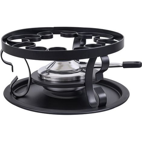 Schwarz Fondue-Set - Luxus - Tisch und Kochen