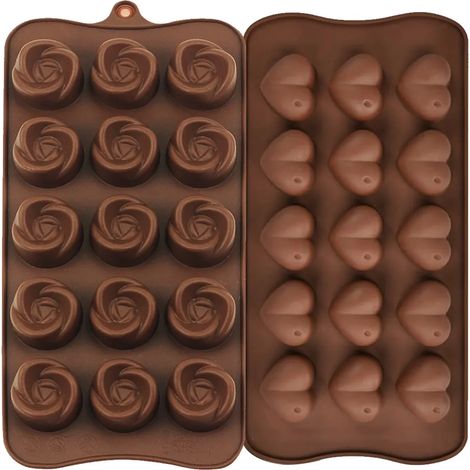 Moldes de silicona multiestilo para pasteles, moldes para chocolate, moldes para hornear con forma de animales, pequeños moldes flexibles para hacer caramelos duros o de fudge.