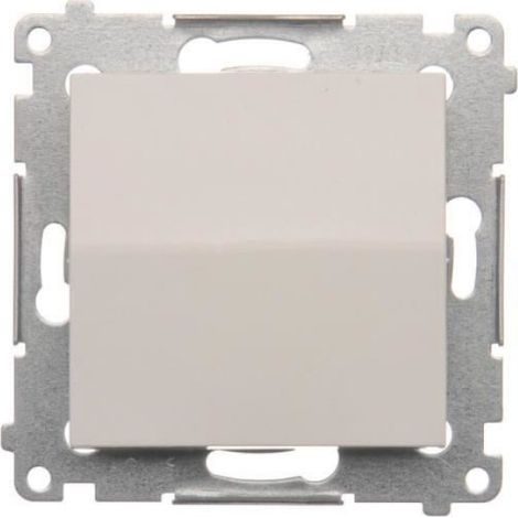 Bouton-poussoir simple sans pictogramme 10AX connecteurs rapidea blanc KONTAKT SIMON DPR1.01-11