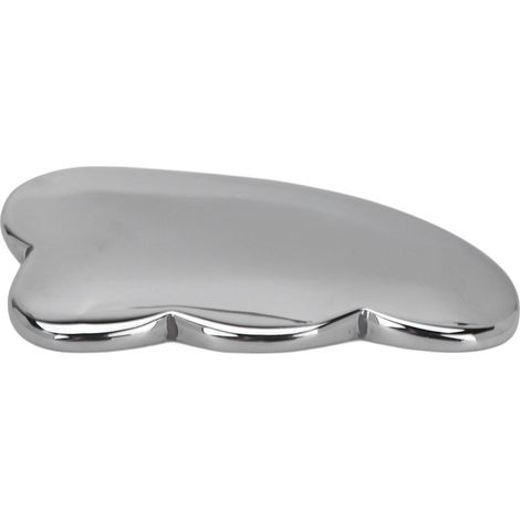 Plaque de Gua Sha en Pierre de Térahertz, Outil de Massage Facial par Chaleur et Froid, pour Décongestion du Visage et du Cou (1/5)