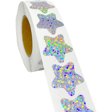 Autocollant laser arc-en-ciel - I119 - 2,5 cm (1/5)