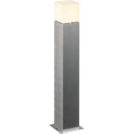 Borne extérieure SQUARE POLE 90 inox E27 20W max IP44 inox 304 - SLV - 1000346